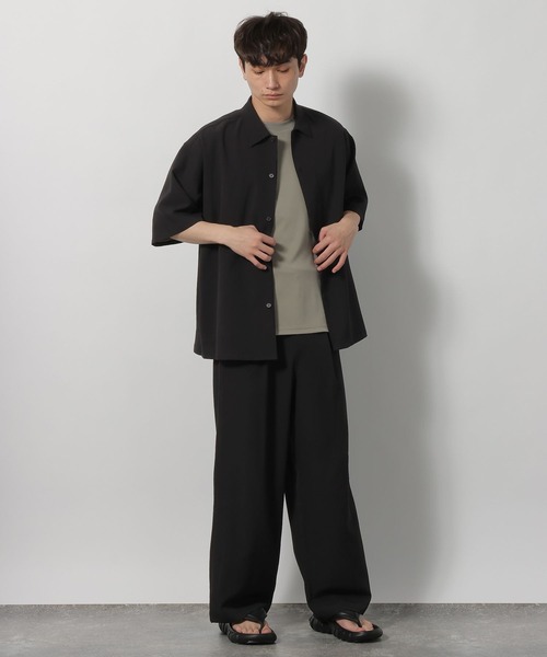 LAKOLE（ラコレ）の「楊柳ジャガードレギュラーシャツ / 648304（シャツ/ブラウス・メンズ・グレイッシュベージュ/テラコッタ/カーキ/ブラック・LARGE/MEDIUM）」の13枚目の写真