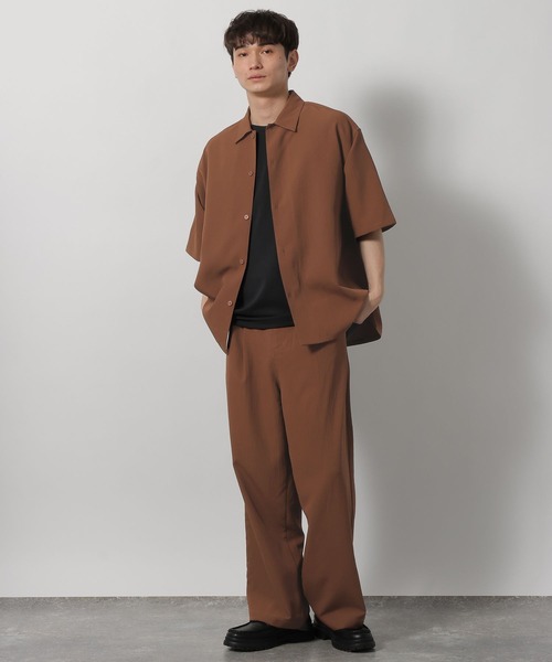 LAKOLE（ラコレ）の「楊柳ジャガードレギュラーシャツ / 648304（シャツ/ブラウス・メンズ・グレイッシュベージュ/テラコッタ/カーキ/ブラック・LARGE/MEDIUM）」の17枚目の写真