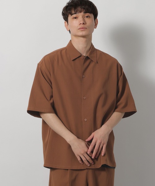 LAKOLE（ラコレ）の「楊柳ジャガードレギュラーシャツ / 648304（シャツ/ブラウス・メンズ・グレイッシュベージュ/テラコッタ/カーキ/ブラック・LARGE/MEDIUM）」の19枚目の写真