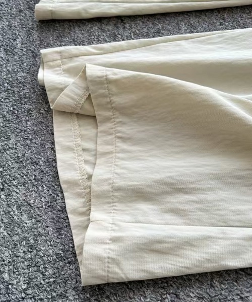 AMAJI(アマジ)の「フリルデザインセットアップ(ノースリーブトップス×ワイドパンツ)(セットアップ・レディース・ホワイト/ライトブルー/ベージュ/ネイビー・FREE)」の16枚目の写真