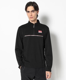 Axis Stand Zip Strech Pique Shirt | MEN