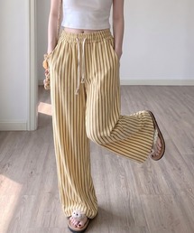 lulufa（ルルファ）の「アソート 総柄 イージーワイドリラックスパンツ ブロック チェック マルチ ストライプ（その他パンツ）」