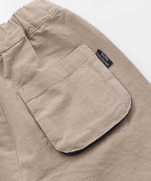 BeBe Petits Pois Vert(ベベプチポワヴェール)の「マチ配色ショートパンツ(その他パンツ・キッズ・ブラック/ベージュ・120cm/130cm/150cm/140cm/110cm/160cm)」の17枚目の写真