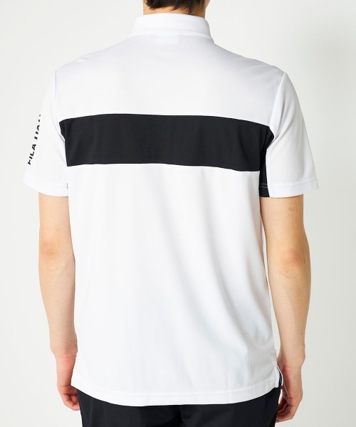FILA GOLF(フィラゴルフ )の「【FILA GOLF:フィラゴルフ】半袖シャツ ゴルフ 通気性 速乾性(ポロシャツ・メンズ・ホワイト/ブラック/ベージュ・MEDIUM/LARGE/X-LARGE/XX-LARGE)」の5枚目の写真