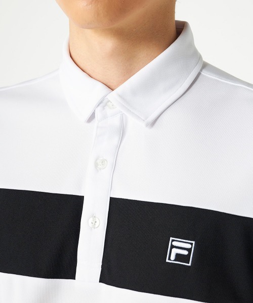 FILA GOLF(フィラゴルフ )の「【FILA GOLF:フィラゴルフ】半袖シャツ ゴルフ 通気性 速乾性(ポロシャツ・メンズ・ホワイト/ブラック/ベージュ・MEDIUM/LARGE/X-LARGE/XX-LARGE)」の6枚目の写真