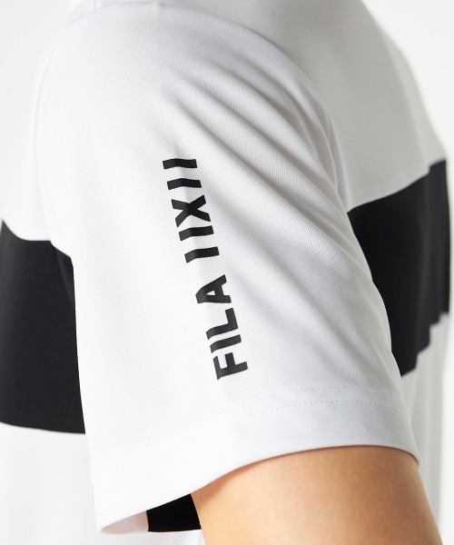 FILA GOLF(フィラゴルフ )の「【FILA GOLF:フィラゴルフ】半袖シャツ ゴルフ 通気性 速乾性(ポロシャツ・メンズ・ホワイト/ブラック/ベージュ・MEDIUM/LARGE/X-LARGE/XX-LARGE)」の7枚目の写真