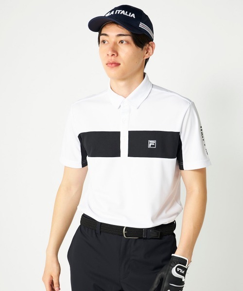 FILA GOLF(フィラゴルフ )の「【FILA GOLF:フィラゴルフ】半袖シャツ ゴルフ 通気性 速乾性(ポロシャツ・メンズ・ホワイト/ブラック/ベージュ・MEDIUM/LARGE/X-LARGE/XX-LARGE)」の8枚目の写真