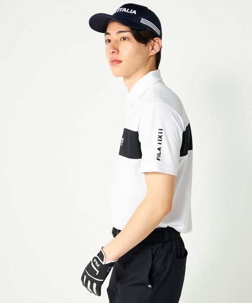 FILA GOLF(フィラゴルフ )の「【FILA GOLF:フィラゴルフ】半袖シャツ ゴルフ 通気性 速乾性(ポロシャツ・メンズ・ホワイト/ブラック/ベージュ・MEDIUM/LARGE/X-LARGE/XX-LARGE)」の10枚目の写真
