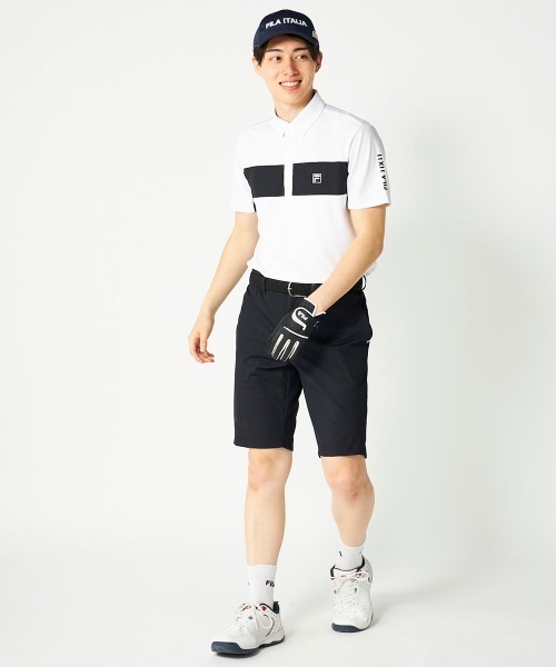 FILA GOLF(フィラゴルフ )の「【FILA GOLF:フィラゴルフ】半袖シャツ ゴルフ 通気性 速乾性(ポロシャツ・メンズ・ホワイト/ブラック/ベージュ・MEDIUM/LARGE/X-LARGE/XX-LARGE)」の14枚目の写真