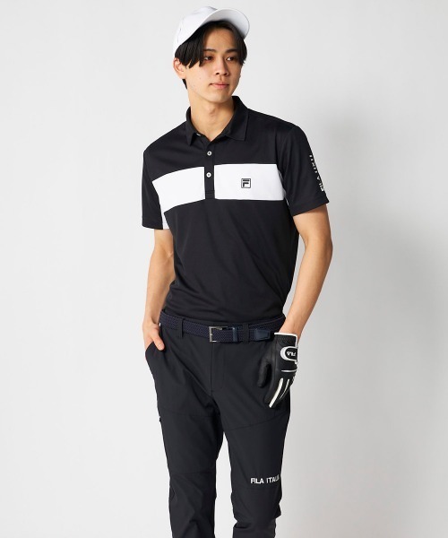FILA GOLF(フィラゴルフ )の「【FILA GOLF:フィラゴルフ】半袖シャツ ゴルフ 通気性 速乾性(ポロシャツ・メンズ・ホワイト/ブラック/ベージュ・MEDIUM/LARGE/X-LARGE/XX-LARGE)」の21枚目の写真