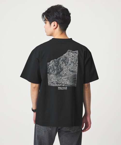 MARMOT(マーモット)の「【別注】<Marmot>マウンテン ディピクション 半袖 Tシャツ カットソー -吸水・速乾・UVカット-(Tシャツ/カットソー・メンズ・ネイビー/ホワイト/ブラック・XL/L/M)」の8枚目の写真