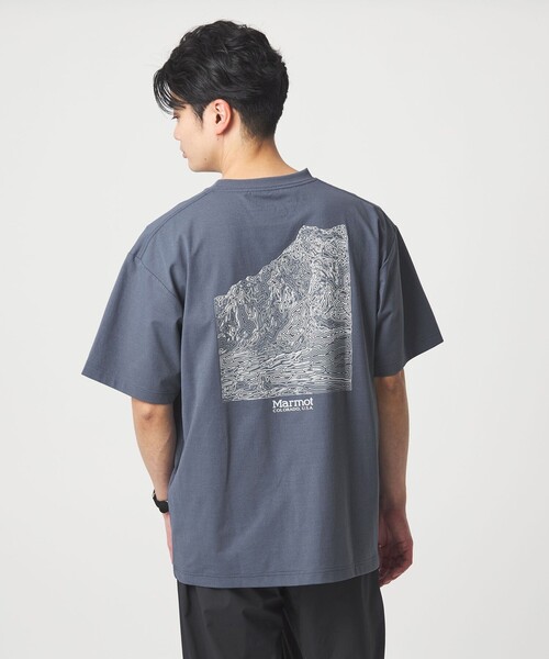 MARMOT(マーモット)の「【別注】<Marmot>マウンテン ディピクション 半袖 Tシャツ カットソー -吸水・速乾・UVカット-(Tシャツ/カットソー・メンズ・ネイビー/ホワイト/ブラック・XL/L/M)」の13枚目の写真