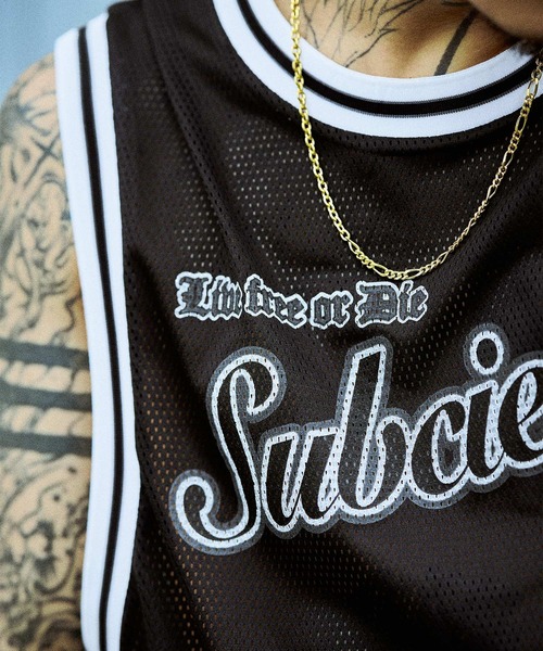 Subciety(サブサエティ)の「Tank top game shirt(タンクトップ・メンズ・ホワイト/ブラック/ブラック系その他・SMALL/MEDIUM/LARGE/X-LARGE)」の14枚目の写真