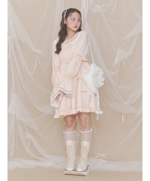 merry jenny(メリージェニー)の「お花のちいさなリュック(バックパック/リュック・レディース・ブラック/ピンク/オフホワイト・FREE)」の15枚目の写真