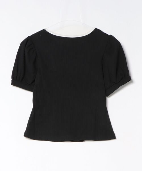 GORGE(ゴージ)の「《リボンデザイン×肌見せ》カットソー/Y2K×フェミニン/春夏/全3色(Tシャツ/カットソー・レディース・ブラック/オフホワイト/ピンク・F)」の19枚目の写真