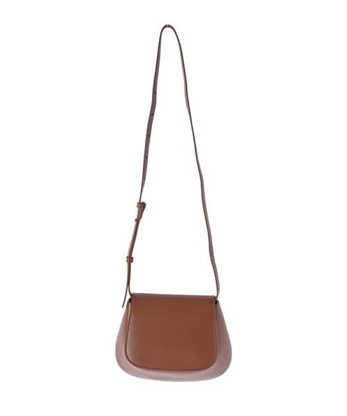 STYLE DELI(スタイルデリ)の「【DELI by】ラウンドフラップレザーミニショルダーバッグ(ショルダーバッグ・レディース・ブラウン/ホワイト/ブラック・FREE)」の11枚目の写真