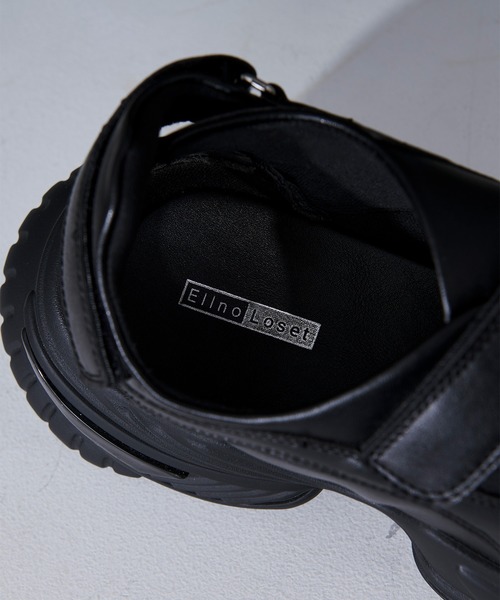 Ellno Loset(エルノロゼット)の「ダブルベルトボリュームソールサンダル(サンダル・メンズ・ブラック・X-LARGE/LARGE/MEDIUM/SMALL/X-SMALL)」の11枚目の写真
