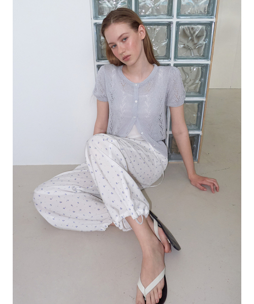 ETMON(エトモン)の「Crochet Puff Cardigan, Light Grey(カーディガン/ボレロ・レディース・その他・F)」の4枚目の写真