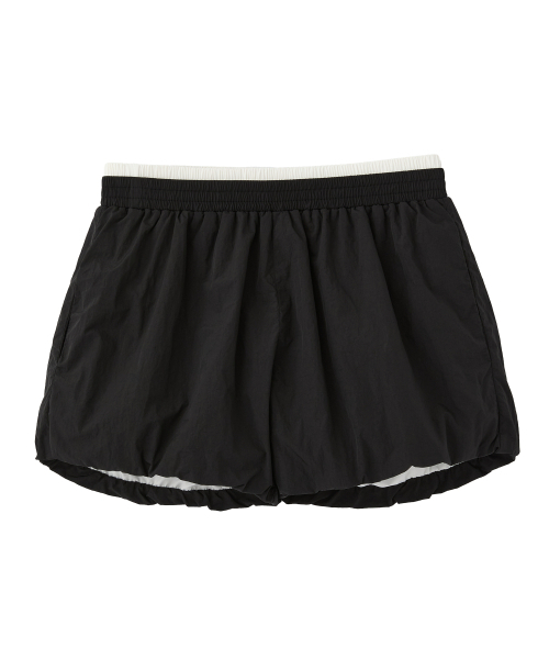 RAIMENT(レイメント)の「(W) ウィメンズナイロンパンプキンバルーンショーツ_ブラック(その他パンツ・レディース・その他・WM/WS)」の4枚目の写真