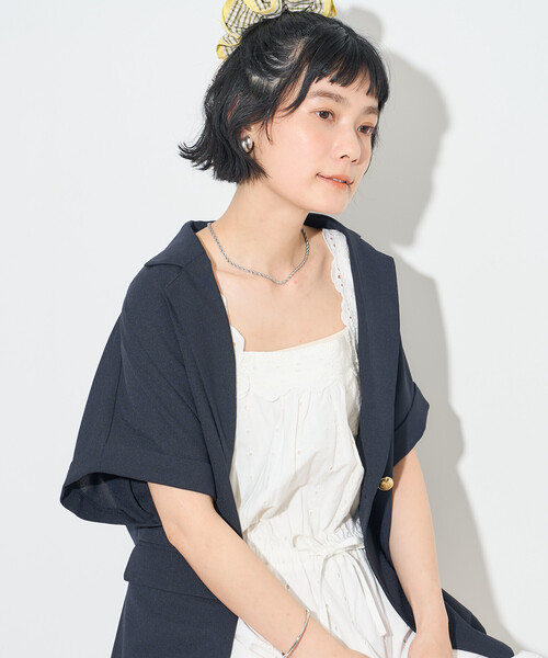 FREAK'S STORE(フリークスストア)の「インド スカラップサロペット(サロペット/オーバーオール・レディース・ブラック/ブルー/オフホワイト・フリ-)」の19枚目の写真