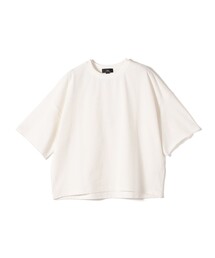 SHIPS Primary Navy Label:コットン 天竺 ハーフ スリーブ TEE
