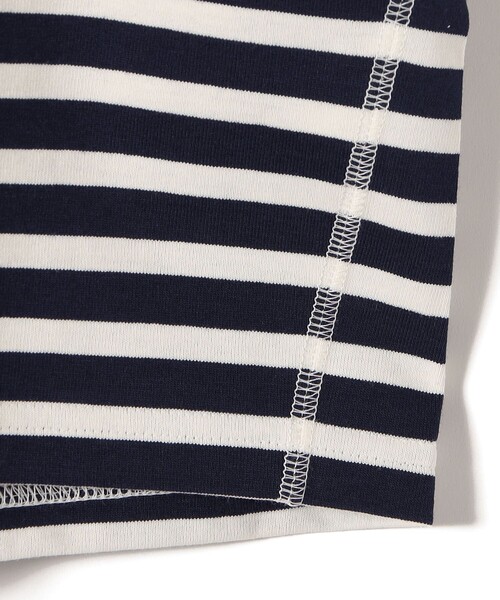 SHIPS(シップス)の「SHIPS Primary Navy Label:コットン 天竺 ハーフ スリーブ TEE(Tシャツ/カットソー・レディース・ブラック/オフホワイト/ネイビー・ONE SIZE)」の9枚目の写真