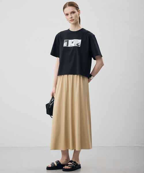 ICB（アイシービー）の「クロップド ロゴTEE（フォトプリント）（Tシャツ/カットソー・レディース・ブラック系・LARGE/X-LARGE）」の6枚目の写真