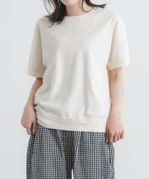 quadro（クオドロ）の「40/2マハバーラ天竺半袖クルーネックプルオーバー（Tシャツ/カットソー）」