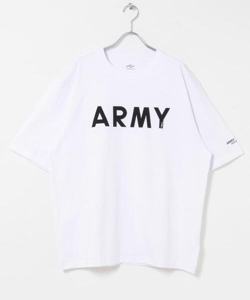 ARMY TWILL(アーミーツイル)の「ARMY TWILL PRINT HSTEE ARMY(Tシャツ/カットソー・メンズ・ブラック/ホワイト・MEDIUM/LARGE)」の3枚目の写真
