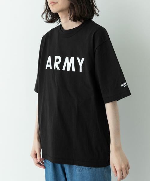 ARMY TWILL(アーミーツイル)の「ARMY TWILL PRINT HSTEE ARMY(Tシャツ/カットソー・メンズ・ブラック/ホワイト・MEDIUM/LARGE)」の5枚目の写真