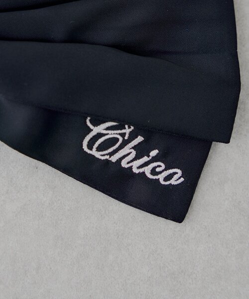 Chico（チコ）の「刺繍リボンバレッタ（イヤリング・レディース・ブラック/ブラウン系その他2/ブラック系その他2・FREE）」の5枚目の写真