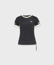 adidas（アディダス）の「adidas/ レディース トレフォイルロゴ ダブルレイヤー カリ 半袖Tシャツ / CB483 夏服（Tシャツ/カットソー）」