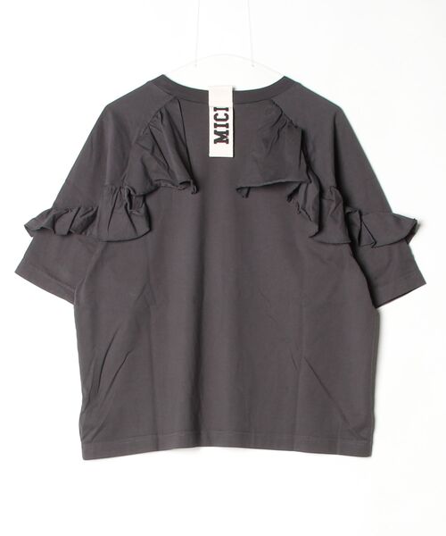 ROSE BUD(ローズバッド)の「mici/BACK RAFFLE TEE(Tシャツ/カットソー・レディース・ライトピンク/ブラック・ONE SIZE)」の22枚目の写真