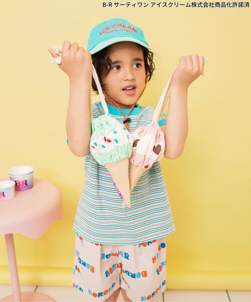 BREEZE(ブリーズ)の「サーティワン アイスクリームポーチ(ポーチ・キッズ・ミント/ピンク・FREE)」の6枚目の写真