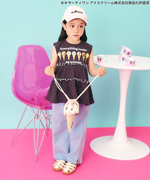 BREEZE(ブリーズ)の「サーティワン アイスクリームポーチ(ポーチ・キッズ・ミント/ピンク・FREE)」の5枚目の写真