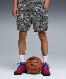 PUMA（プーマ）の「PUMA プーマ メンズ バスケットボール フレイグラント ファウル AOP 6インチ（その他パンツ）」
