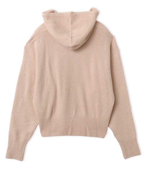 adidas（アディダス）の「adidas ESSENTIALS KNIT HOODIE / アディダス エッセンシャルズ ニット フーディー（パーカー・レディース・ピンクベージュ・S/M/L）」の8枚目の写真