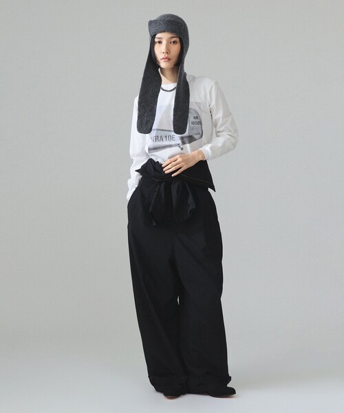 HEAR MY NAME(ヒアマイネーム)の「【別注】HEAR MY NAME × maturely / プリント ロング スリーブ(Tシャツ/カットソー・レディース・ホワイト/ブラック・0/1)」の7枚目の写真
