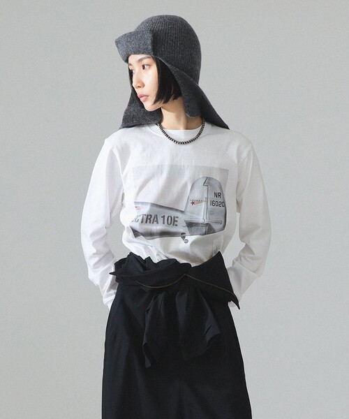HEAR MY NAME(ヒアマイネーム)の「【別注】HEAR MY NAME × maturely / プリント ロング スリーブ(Tシャツ/カットソー・レディース・ホワイト/ブラック・0/1)」の10枚目の写真