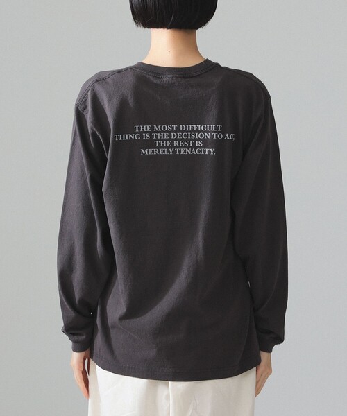 HEAR MY NAME(ヒアマイネーム)の「【別注】HEAR MY NAME × maturely / プリント ロング スリーブ(Tシャツ/カットソー・レディース・ホワイト/ブラック・0/1)」の13枚目の写真