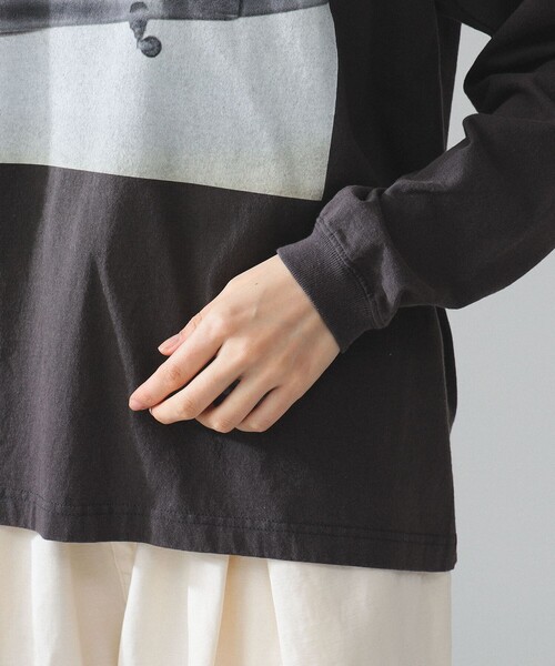 HEAR MY NAME(ヒアマイネーム)の「【別注】HEAR MY NAME × maturely / プリント ロング スリーブ(Tシャツ/カットソー・レディース・ホワイト/ブラック・0/1)」の15枚目の写真