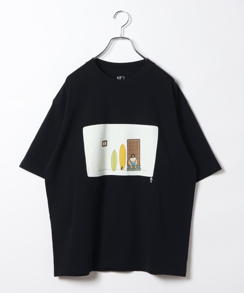 BAYFLOW(ベイフロー)の「【マシュー・ウィグルスワース】サーフアートフォトTシャツ(Tシャツ/カットソー・メンズ・オフホワイト/ブラック・MEDIUM/LARGE)」の10枚目の写真