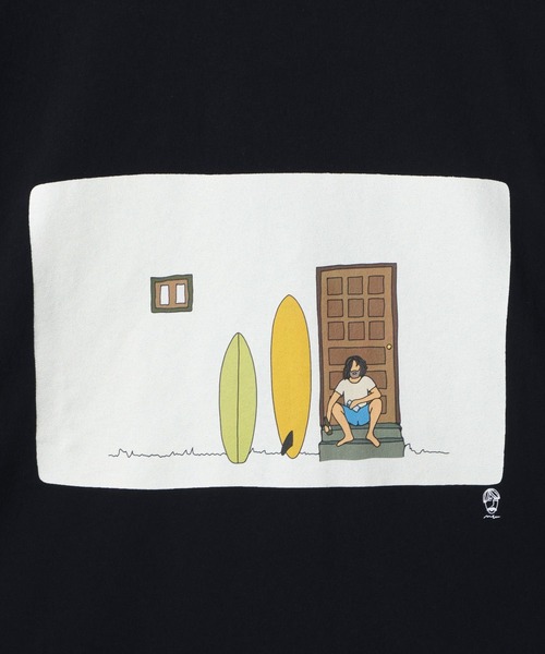 BAYFLOW(ベイフロー)の「【マシュー・ウィグルスワース】サーフアートフォトTシャツ(Tシャツ/カットソー・メンズ・オフホワイト/ブラック・MEDIUM/LARGE)」の11枚目の写真