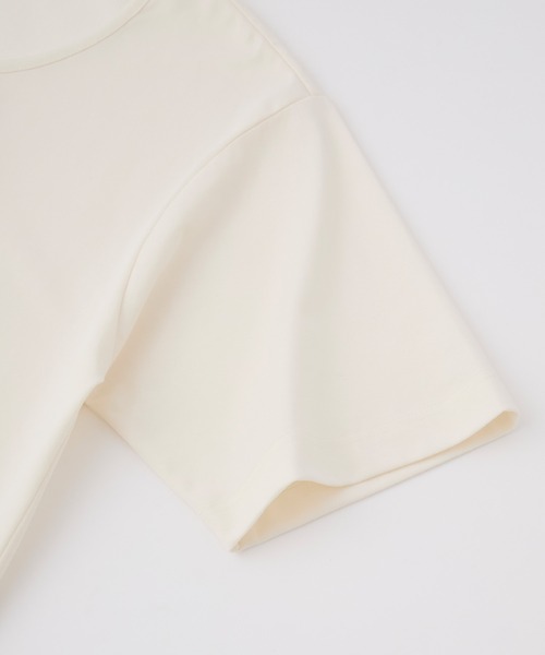 EMMA CLOTHES(エマクローズ)の「コンフォート Uネック 半袖Tシャツ(Tシャツ/カットソー・メンズ・スミクロ/オフホワイト/ブラウン/ブルーグレー・S/M/L)」の9枚目の写真