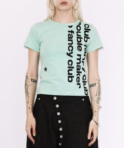 FANCY CLUB(ファンシークラブ)の「ベイウォッチクロップTシャツ(ミント)F26QB103(Tシャツ/カットソー・レディース・その他・ONE)」の6枚目の写真