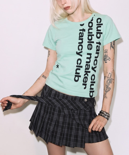 FANCY CLUB(ファンシークラブ)の「ベイウォッチクロップTシャツ(ミント)F26QB103(Tシャツ/カットソー・レディース・その他・ONE)」の8枚目の写真