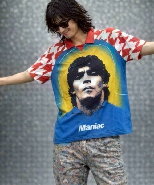 KAMINARI_TOKIO（カミナリトキオ）の「神の手Tシャツ（Tシャツ/カットソー・レディース・ブルー・FREE）」の4枚目の写真