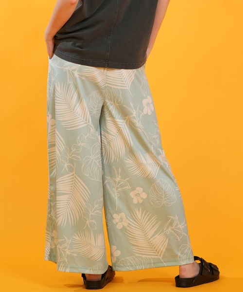 Hula Lani(フララニ)の「HULALANI/フララニ レディース ロングパンツ ワイドパンツ ボタニカル柄 263HU2LP182(その他パンツ・レディース・ネイビー/ホワイト/ピンク/ブルー・FREE)」の13枚目の写真