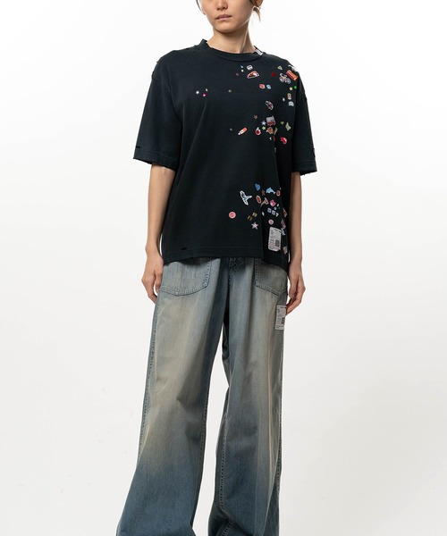 Maison MIHARA YASUHIRO(メゾンミハラヤスヒロ)の「Kids Sticker Printed T-shirt(Tシャツ/カットソー・レディース・ブラック/ホワイト・38/40/36)」の13枚目の写真