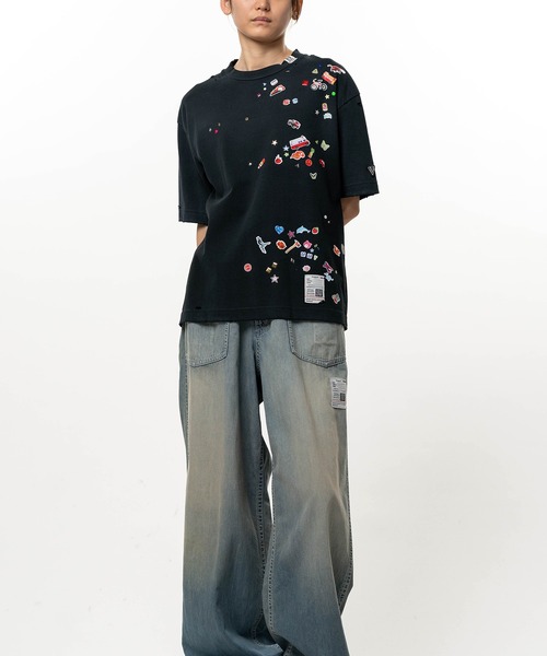 Maison MIHARA YASUHIRO(メゾンミハラヤスヒロ)の「Kids Sticker Printed T-shirt(Tシャツ/カットソー・レディース・ブラック/ホワイト・38/40/36)」の15枚目の写真